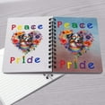 thumbnail image 4 of Peace Love Pride Australian Shepherd with Rainbow Sunglasses LGBT LGBTQ+ Spiral Bound Journal Aussie Dog Lover Gifts 5x7in Spiral Notebook - 01004, 4 of 5