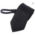 thumbnail image 1 of Cravate à Fermeture Éclair pour Hommes, Rayée, Décontractée, Business, Mariage, 1 of 3