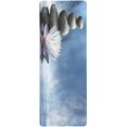 thumbnail image 2 of RYLABLUE Nature Spa Theme Purity Zen Basalt Stones Sunbeams and Lotus Flowers Extra Extended Large Gaming Mouse Pad Mat Desk Pad Keyboard Mat 31.5x12 inch, 2 of 3