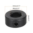 thumbnail image 2 of Uxcell Shaft Collar, 0.3 Inch Bore Carbon Steel Set Screw Style Clamping Collars Black 6 Pcs, 2 of 4