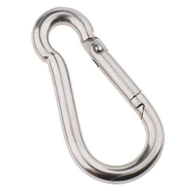 Mosquetón de de inoxidable para llavero Camping M8 shamjiam Spring Snap Link Hook