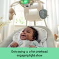 thumbnail image 4 of Ingenuity InLighten 2-in-1 Soothing Baby Swing & Rocker - Vibrating Swivel Infant Seat, Soothing Sounds, Lights - Remy, 4 of 5