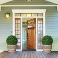 thumbnail image 2 of Gymax 2 PCS Artificial Plant Topiary Ball 19'' Faux Decorative Balls for Indoor Outdoor, 2 of 10