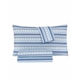 thumbnail image 1 of Sanders Holiday Microfiber 4 pc King Sheet Sets, Blue, King, 1 of 1
