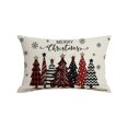 thumbnail image 2 of Christmas Tree Pillow Covers 12x20, Merry Christmas Throw Pillows, Soft Seasonal Cushion Covers, Winter Holiday Decoration for Home Couch Farmhouse(B), 2 of 7