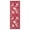 Red, variant on My Texas House Celine Red Scallop Faux Fur Washable Indoor Area Rug, 2' x 3'