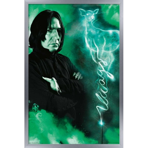 The Wizarding World: Harry Potter - Snape Always Wall Poster, 14.725" x 22.375", Framed