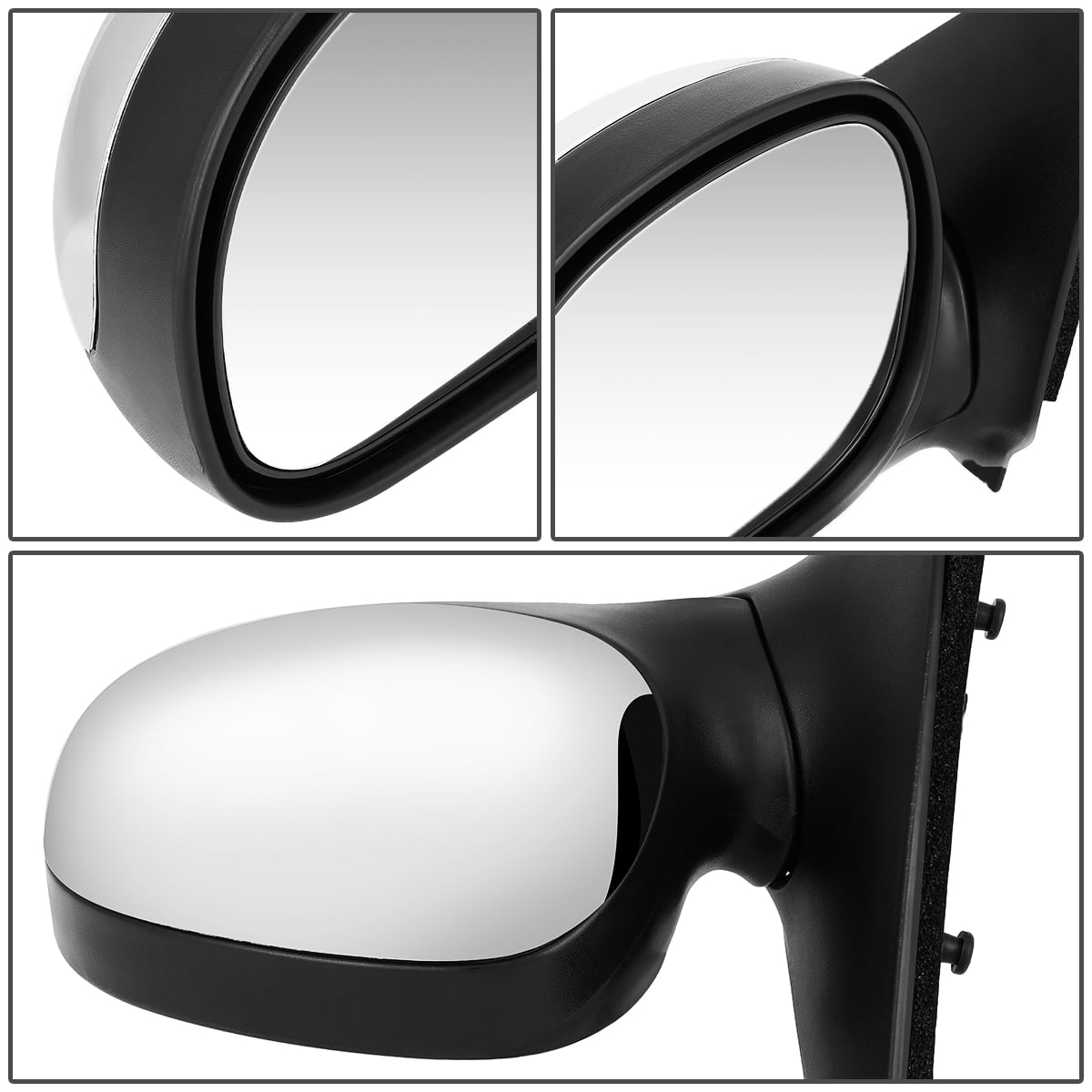 DNA Motoring OEM-MR-FO1320188 For 1997 to 2003 Ford F150 F250 OE Style Manual Driver / Left Side View Door Mirror F85Z17683Baa-PFM 98 99 00 01 02