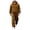 Coffee, variant on Leey-World Men 2 Piece Outfits Mens 2 Piece Solid Colors Hoodie Track Suits Wide Leg Sweatpants Sets