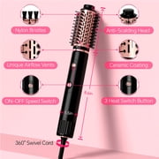 NICEBAY Hair Dryer Brush, Hot Air Brush with 110000RPM Brushless Motor, Blowout Dryer Brush 1300W,Hair Curling Iron