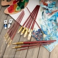 thumbnail image 3 of Royal & Langnickel 12pc White Bristle Long Handle Variety Brush Set, 3 of 6