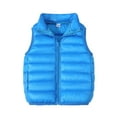 thumbnail image 2 of Teyfeniy Blue Puffer Vests Boys Girls Toddler Winter Jacket Puffer Vests Kids Lightweight Sleeveless Jacket Packable Soft Waistcoat Outwear, 2 of 7