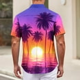 thumbnail image 4 of ZCFZJW Hawaiian Shirts for Men Regular Fit Casual Summer Tropical Palm Tree Print Short Sleeve Graphic T-Shirts Trendy Holiday Vacation Beach Tops Multicolor#03 XXXL, 4 of 5