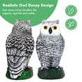 thumbnail image 6 of Bird Blinder Scarecrow Fake Owl Decoy - New Horned Design - (Small), 6 of 7