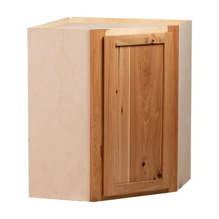 RTA Cabinets USA Hickory Clear Coat Corner Wall Cabinet | 24"Wx30"Hx12"D