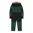 thumbnail image 5 of Domzest Child Ski Pants Winter Insulated Fleece Thermal Ski Bibs Warm Skiing Pants Waterproof with Pocket Bibs Overalls Army Green 5-6 Years, 5 of 7