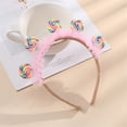 thumbnail image 3 of Diadema de piruleta, diadema de plástico, cintas para el pelo para niña, diadema para niña de las flores, diadema de princesa de caramelo, aros para el pelo bonitos, diademas de piruleta, una diadema, 3 of 4