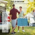 thumbnail image 4 of Outsunny 2pc Patio Folding Chairs, Outdoor Camping Chairs, Blue, 4 of 9
