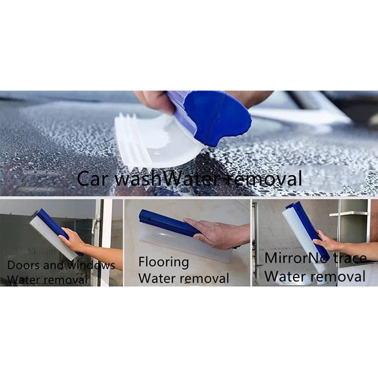 2-Pack Uxcell Silicone Car Water Blade, Window Squeegee & Scraper Tool, 12.2 Inch