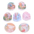 thumbnail image 4 of 5PCS Mini Cartoon Round Fan Adorable Portable Handheld Folding Round Fan, 4 of 9