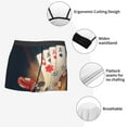 thumbnail image 3 of Xecao Boxeurs pour Hommes avec Taille Élastique Douce et Capsule Spatiale 3D Design Respirant Confortable - Petit, 3 of 5