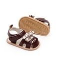 thumbnail image 6 of Musuos Baby Girls Bows Sandals 0-18 Months Floral Embroidered Hollowed out Summer Soft Sole Flats Walking Shoes for Toddler Infant, 6 of 8
