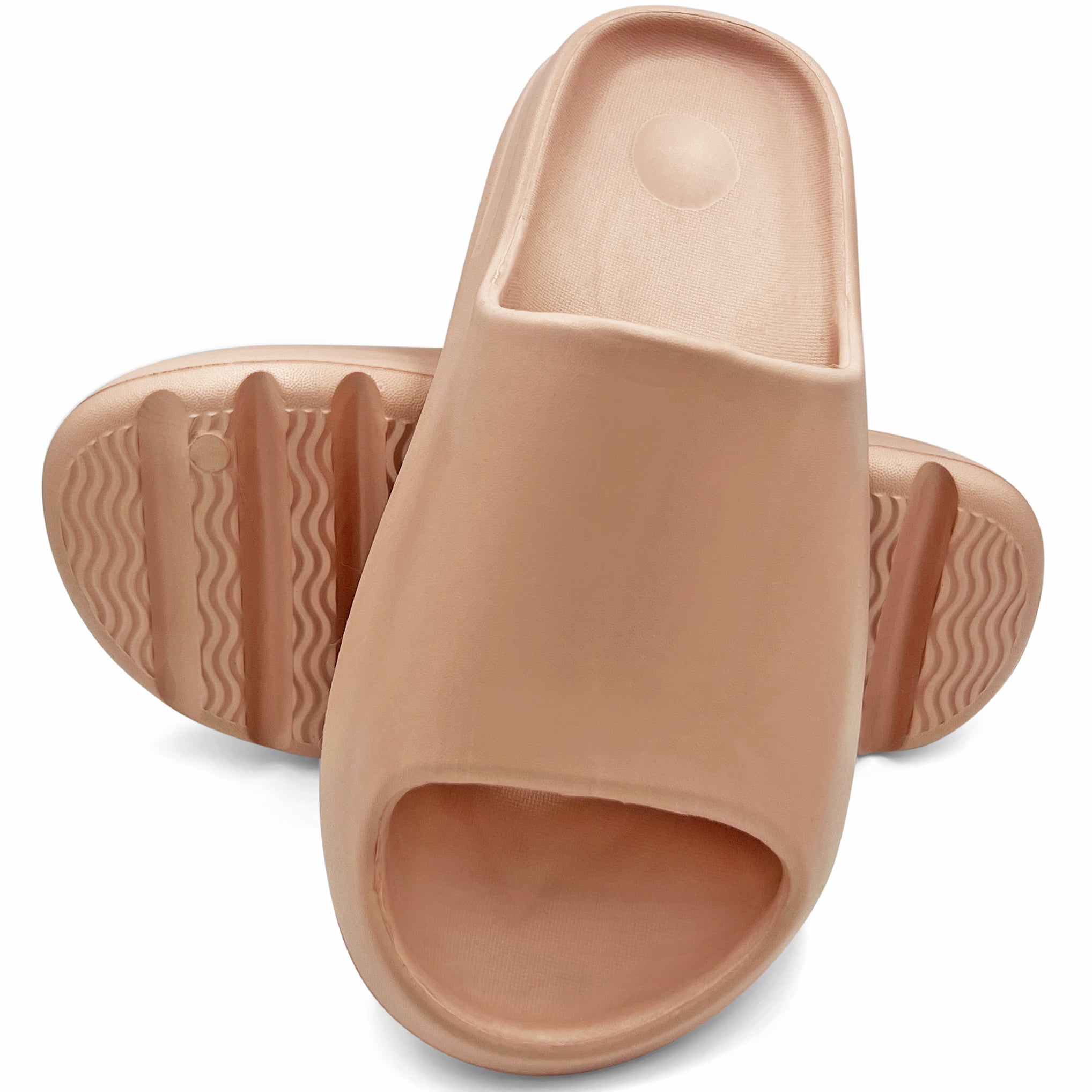 Lavra Women's Cushion Slides Summer Pillow Slip on Sandals, Size: 5, Pink
