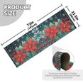 thumbnail image 5 of Yayeee Runner Rug for Bedroom 2'x6' Machine Washable Hallway Non Slip Mat, Christmas Poinsettia, 5 of 8