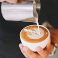 thumbnail image 3 of Milk Frothing Pitcher,12/20oz Milk Frother Cup with Clear Scale,304 Stainless Steel Cappuccino Espresso Machine Accessories for Barista Coffee Bar with Latte Art Pen,Silver, 3 of 7