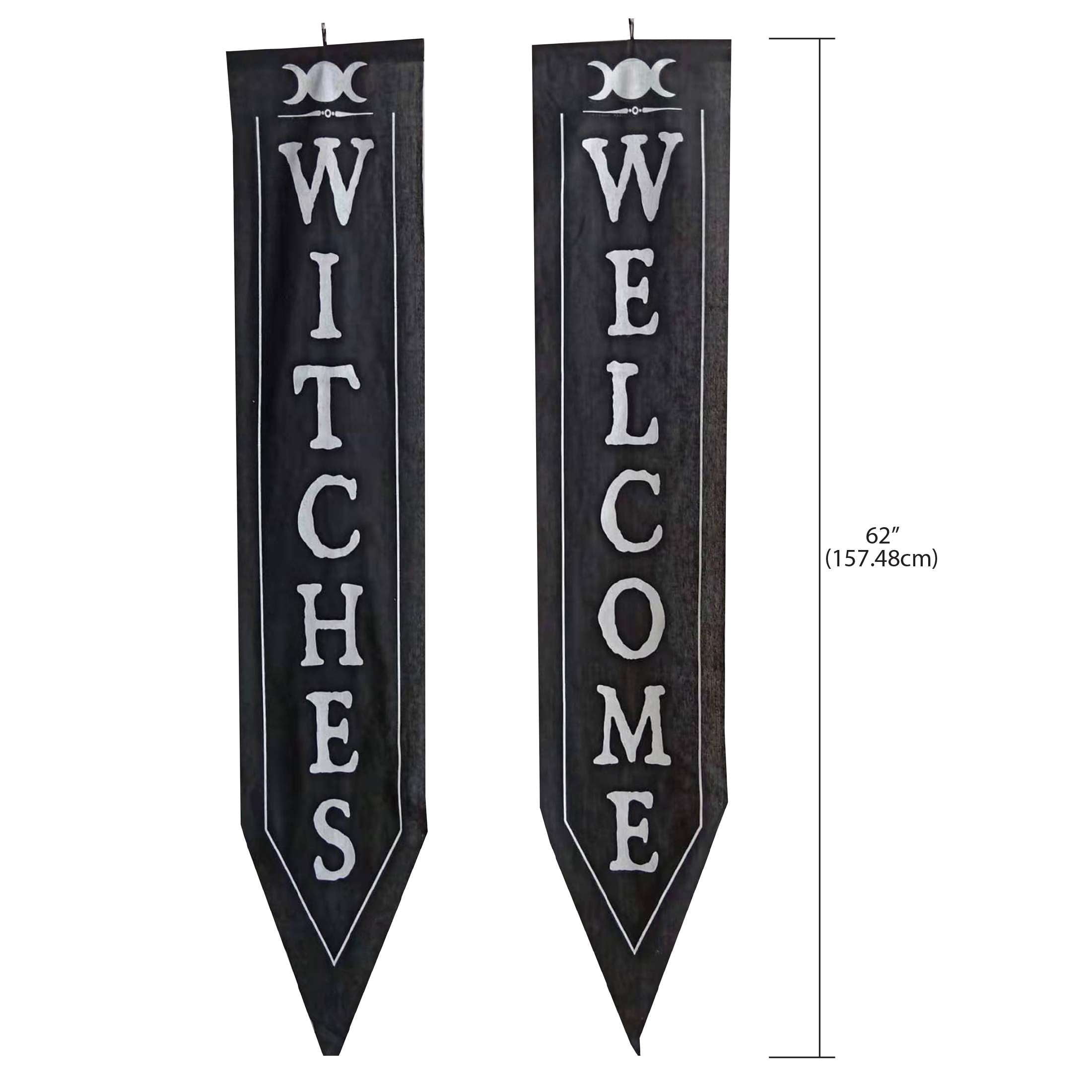 Witches Welcome Porch Banner Decoration Kit, 63", 2 Pieces, Halloween by Way To Celebrate