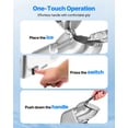 thumbnail image 2 of VEVOR Ice Crusher Machine, 286lbs Per Hour Electric 4 Blades Snow Cone Maker, Stainless Steel Shaved Ice Machine with Bowl and Cover, 300W 2000RPM Ice-Shaver for Home and Commercial Use, Silver, 2 of 9