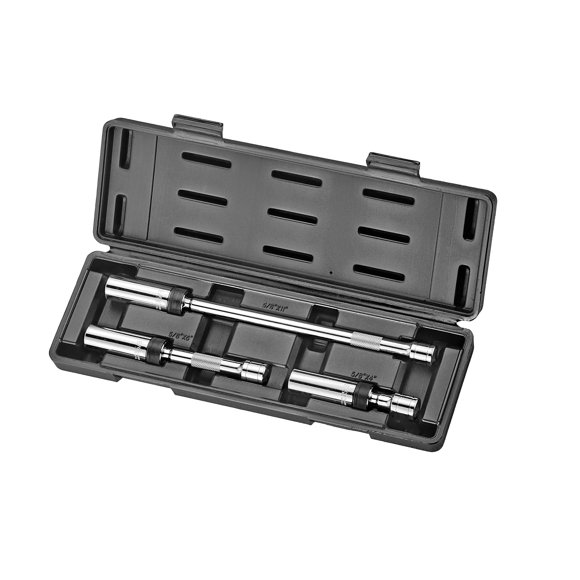 3/8" Drive Magnetic 3pcs Swivel Spark Plug Socket Set, 5/8-Inch, Magnetic Universal Spark Plug Service Kit, 3 Piece - 4", 6" & 11" length-by Kauplus