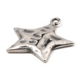 thumbnail image 2 of 10 pc 304 Stainless Steel Pendants Star Charm Antique Silver 29x27x3mm Hole: 2mm, 2 of 4