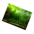 thumbnail image 1 of Fish Tank Background, Aquarium Background Terrarium Decor Water Grass Style Aquarium Poster PVC Adhesive Decor Paper Cling Decals Sticker for Aquarium Fish Tank Decoration, 1 of 7
