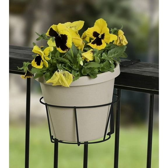 HOLDER FLOWERPOT ADJ BLK (Pack of 1)