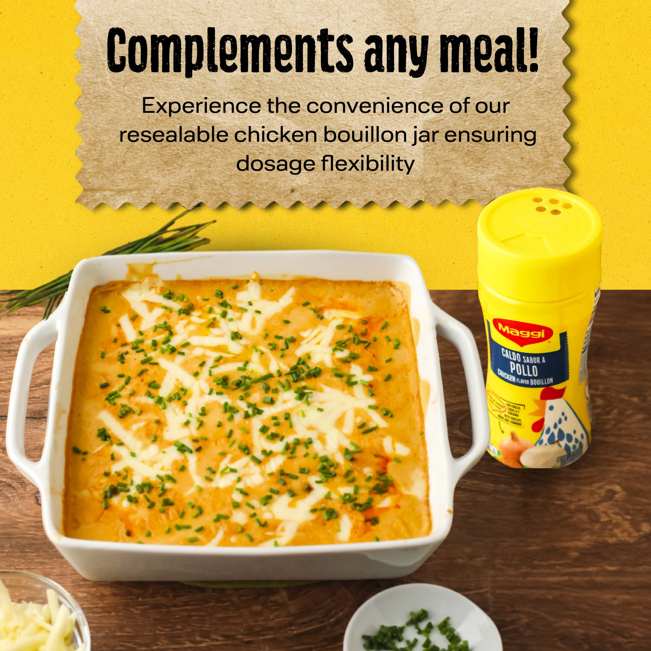 (12 pack) Maggi Granulated Chicken Flavor Bouillon Powder, 16 oz