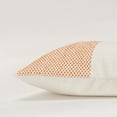 thumbnail image 3 of Rizzy Home Natural/Orange 14"X20" Color Block Stripe Woven Poly Filled Throw Pillow, 3 of 5