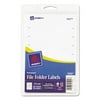 Avery File Folder Labels 5202, White, 1/3 Cut, Pack of 252