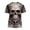 White, variant on Mens Graphic Tees Popular Skull Pattern 3D Printing Novelty Stylish Crew Neck Short Sleeve Loose Casual Street Lifestyle Mens Tees Khaki XL