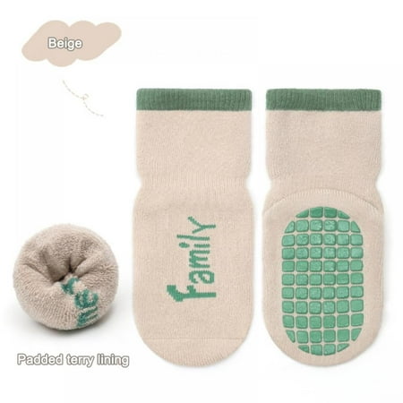 

Baby Non Slip Grip Ankle Socks with Non Skid Soles for Infants Toddlers Kids Boys Girls
