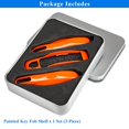 thumbnail image 3 of Aerobon - Carcasa Para Llave Pintada De 3 Piezas, Compatible Con Porsche Key Shell De Repuesto (Mk1 Naranja), 3 of 5