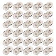 thumbnail image 1 of Shisuyan Blazer Buttons Metal Silver 50Pcs 1x1in, 1 of 8