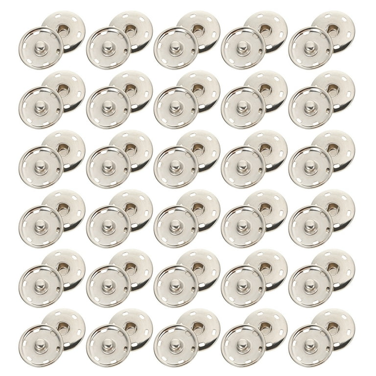 TEHAUX 50pcs Hidden Buckle Snap Buttons Press Studs Magnetic Buttons for  Clothing Leather Kit Sew on Snaps Snap Fastener Kit Clothes Accessories