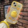 thumbnail image 3 of 3D Chicken Peach Decompression Toys Ring Strap Holder Wave Phone Case For iphone 15 14 X XR XS 1113 Pro Max 12 Pro 7 8 Plus Gift, 3 of 7