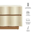 thumbnail image 3 of Isola 2 Drawer Nightstand in White Light Oak, 3 of 9