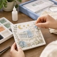 thumbnail image 3 of Sea Glass Art Kit, Welcome to the Family Mosaic Craft with Nursery Scene for DIY Keepsake Home Decor, 5.91 in, 3 of 5