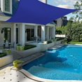 thumbnail image 4 of Toldo rectangular con cuerda y kit de montaje gratuitos, toldo impermeable y transpirable para piscinas, restaurantes, parques, coches, 2 x 3 m (azul oscuro), 4 of 5