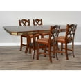 thumbnail image 4 of Sunny Designs Santa Fe 24" Double Crossback Barstool in DarkChocolate (Set of 2), 4 of 5