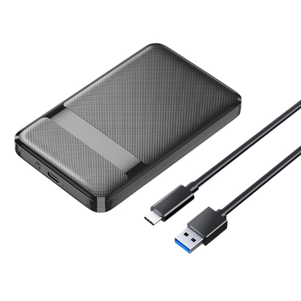 Bsvklp Estuche SSD externo 2 5 pulgadas Estuche HDD 6 Gbps Smart Sleep (Tipo-C alta velocidad)