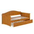 thumbnail image 6 of AFI Nantucket Wood Twin Size Daybed Frame with Twin Trundle, Light Toffee, 6 of 13